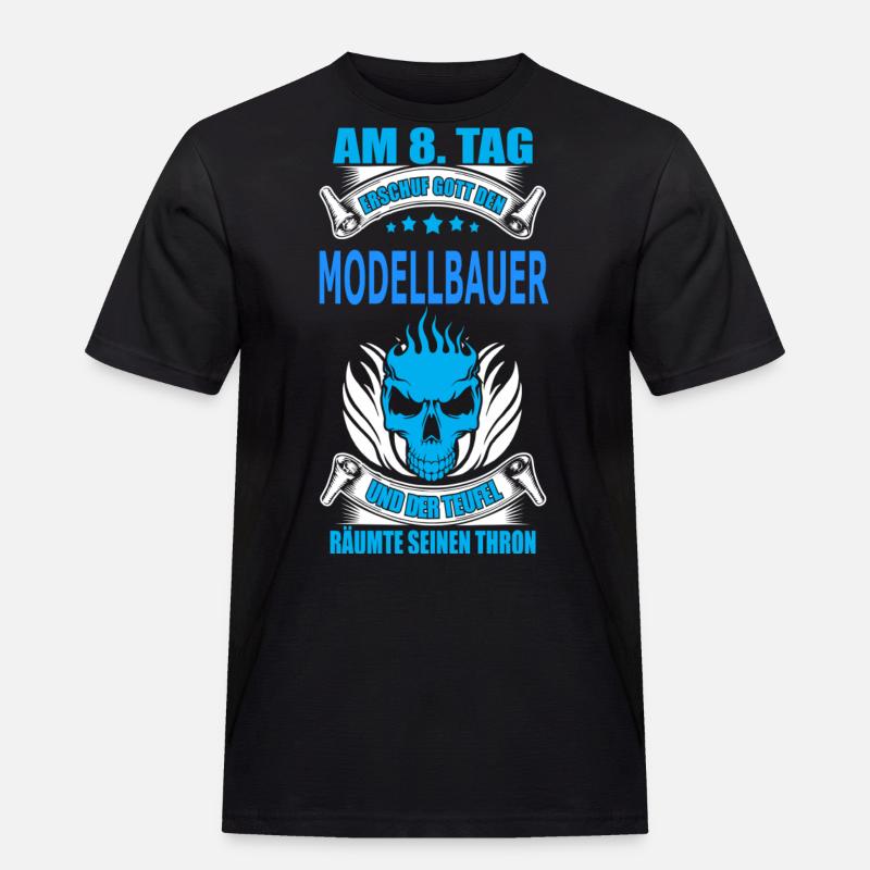MODELLBAUER - Männer Workwear T-Shirt - Schwarz