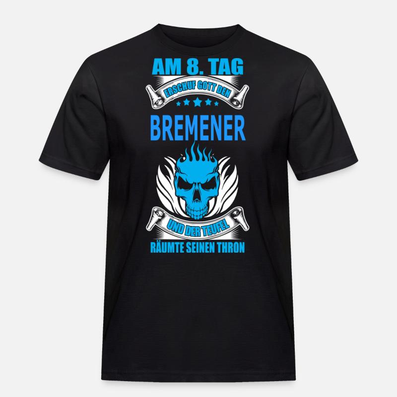 BREMENER - Männer Workwear T-Shirt - Schwarz