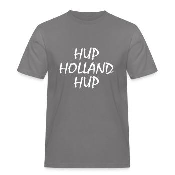 Hup holland hup - Männer Workwear T-Shirt - Grau - Vorne - AI Model Male 185 dark (185cm)