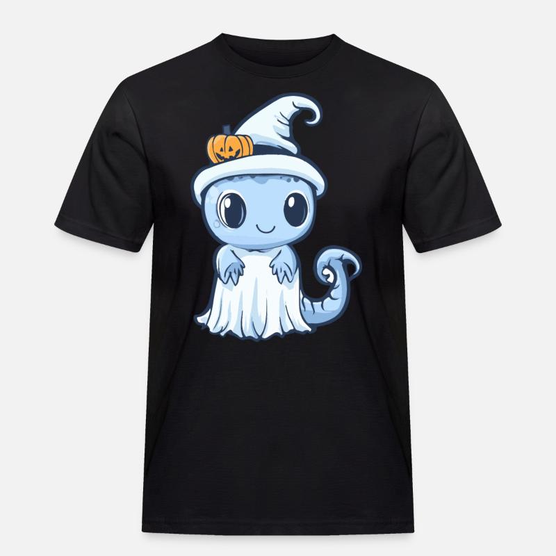 Echse Halloween Comic Geist - Männer Workwear T-Shirt - Schwarz