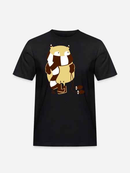 Frostii Monster - Männer Workwear T-Shirt - Schwarz