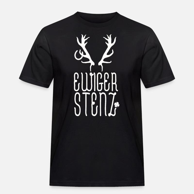Ewiger Stenz - Männer Workwear T-Shirt - Schwarz