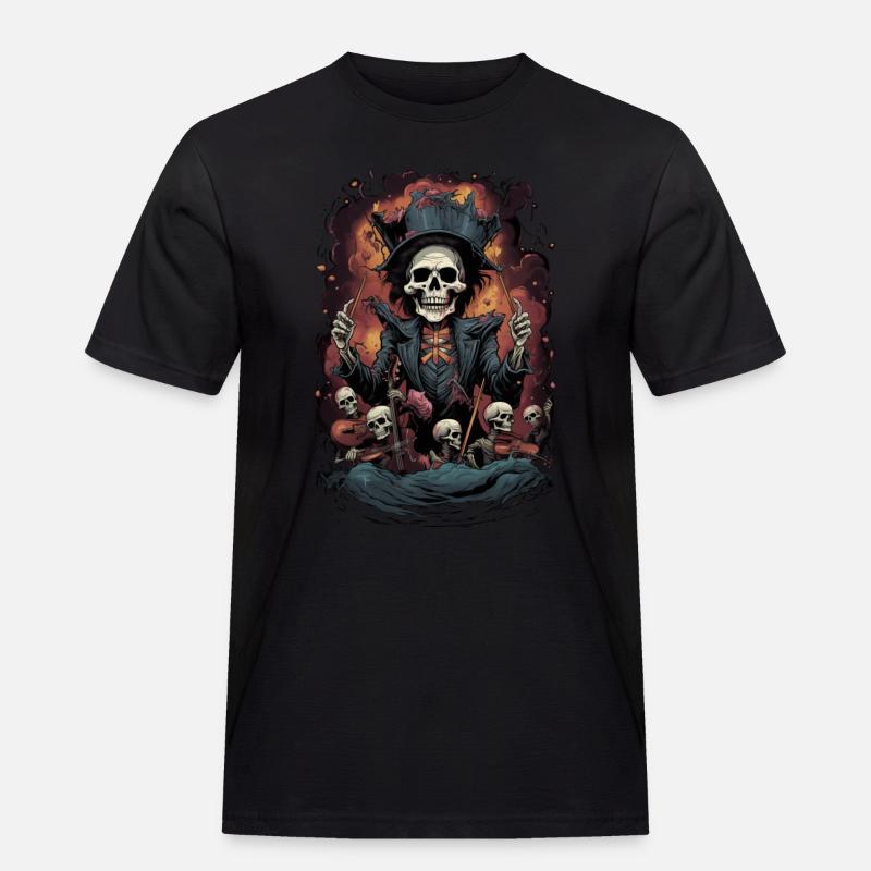 Dirigent - Männer Workwear T-Shirt - Schwarz