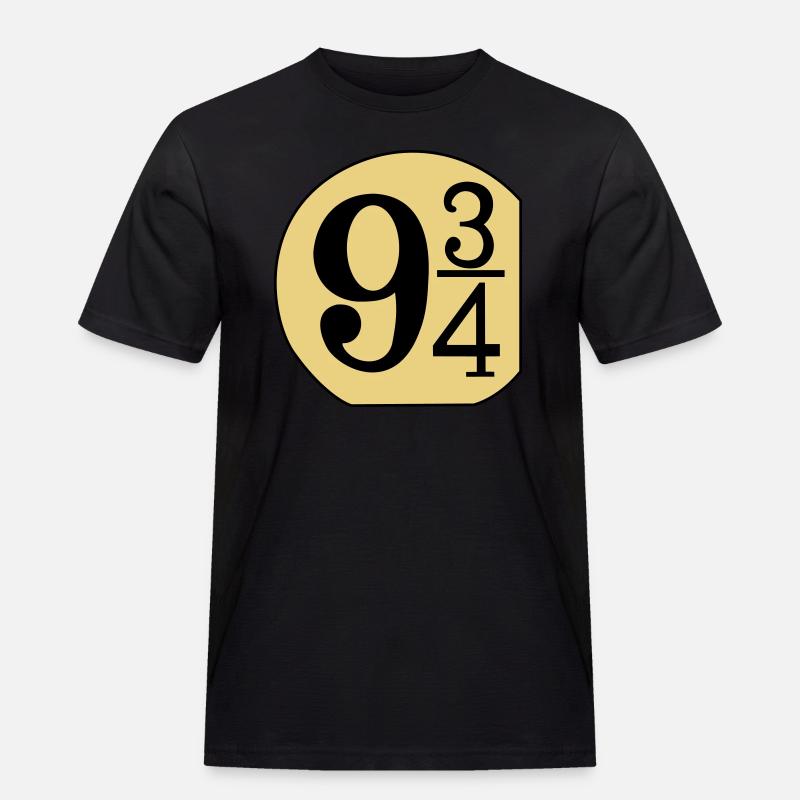 Schild 9 3/4 - Männer Workwear T-Shirt - Schwarz