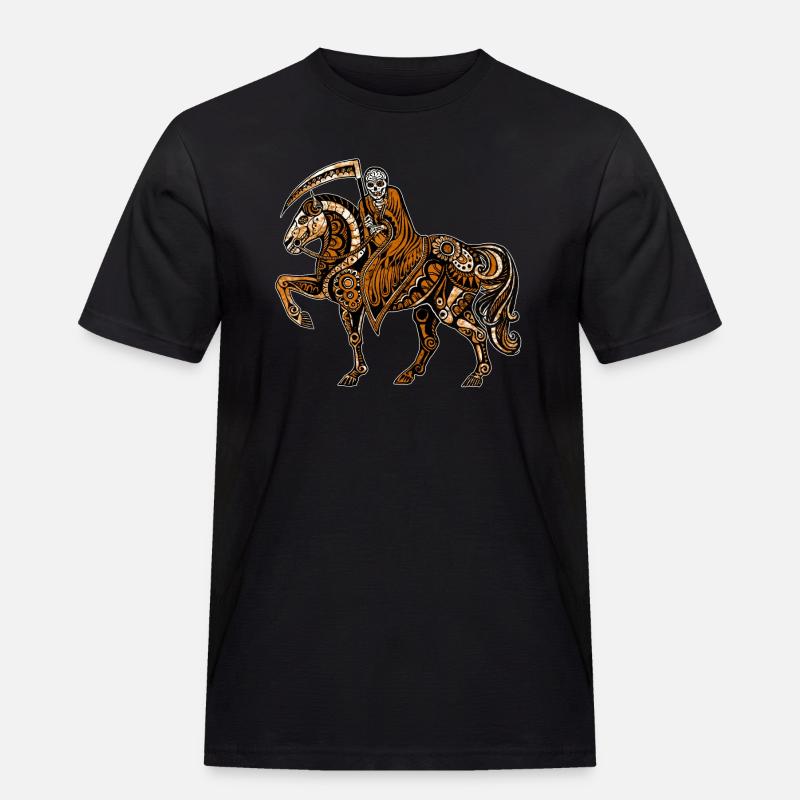 Grim Reaper - Männer Workwear T-Shirt - Schwarz
