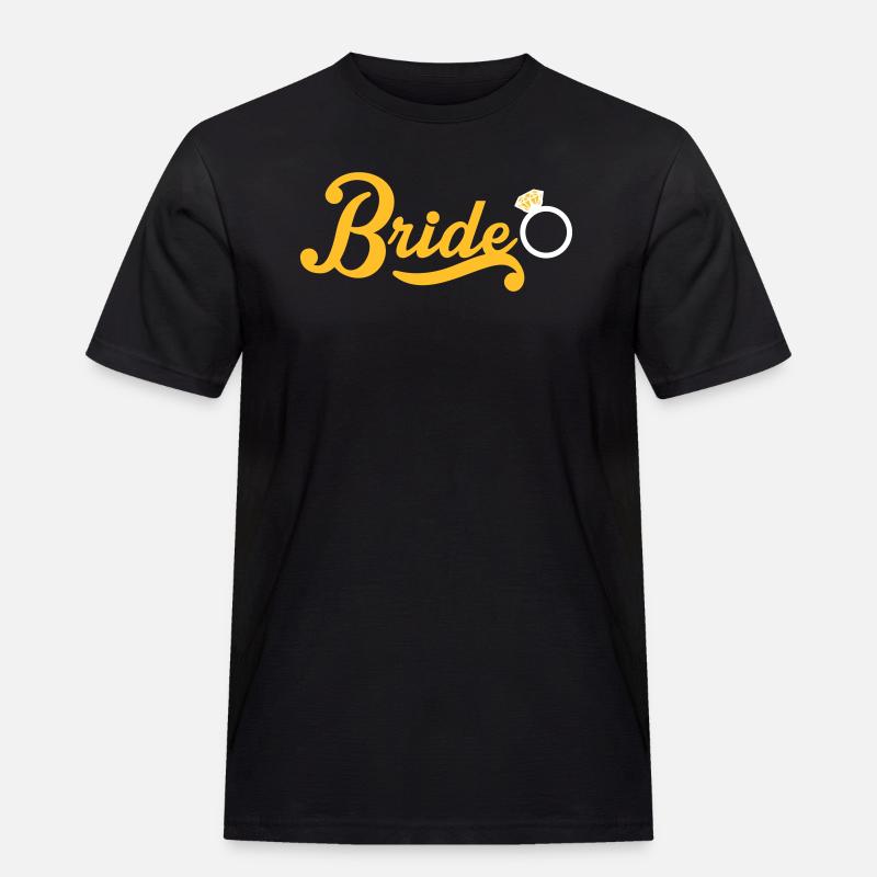 Bride - Männer Workwear T-Shirt - Schwarz