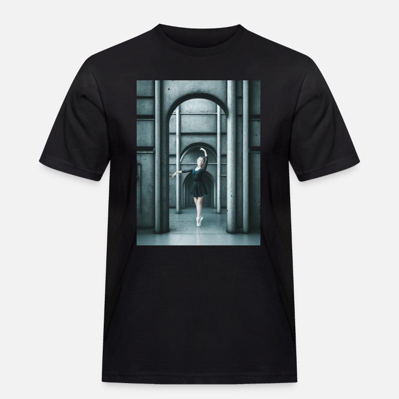 Urban Dancer - Männer Workwear T-Shirt - Schwarz