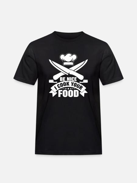 Küchenchef Koch Gastronomie - Männer Workwear T-Shirt - Schwarz