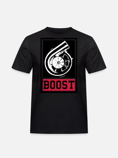 BOOST - Männer Workwear T-Shirt - Schwarz