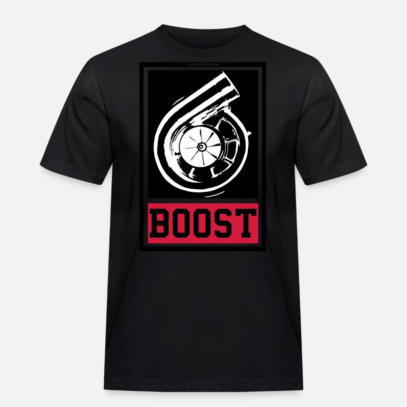 BOOST - Männer Workwear T-Shirt - Schwarz