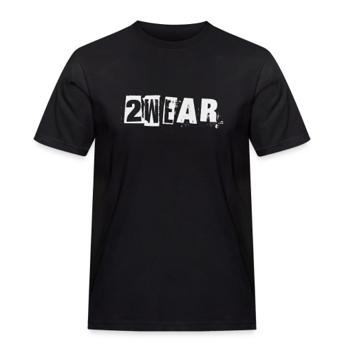 2 bære graffiti forvrængning logo - Herre Workwear T-Shirt