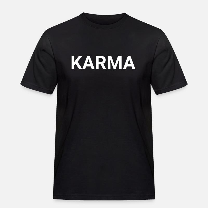 KARMA - Männer Workwear T-Shirt - Schwarz