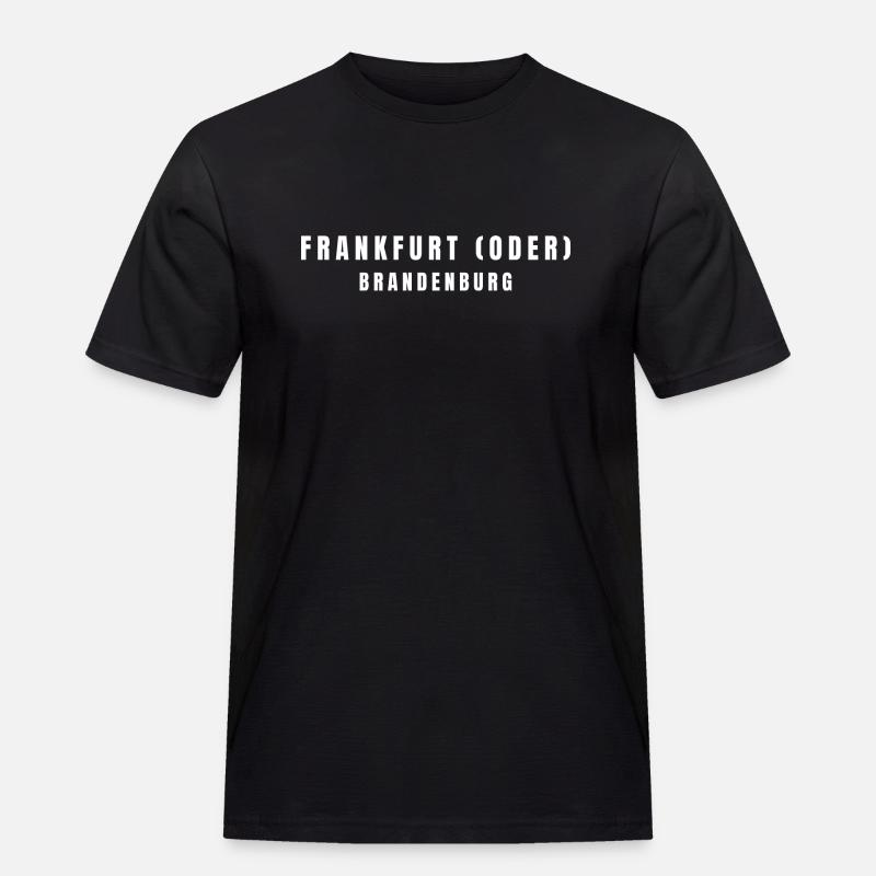 Frankfurt (Oder) Brandenburg - Men's Workwear T-Shirt - black