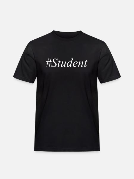 #Student Logo White - Men's Workwear T-Shirt - black