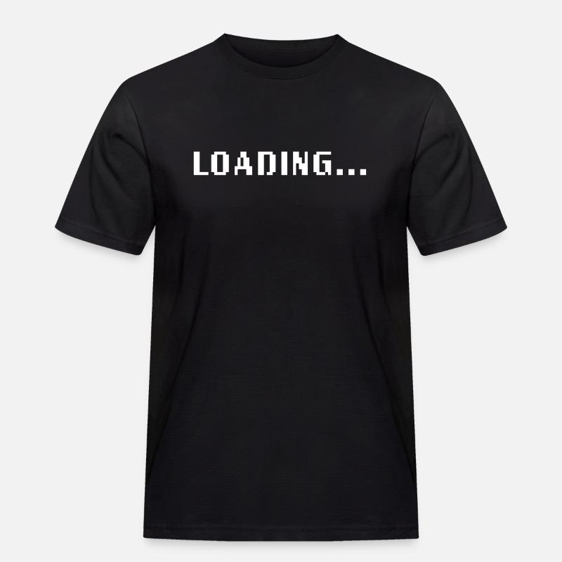 Loading - Männer Workwear T-Shirt - Schwarz