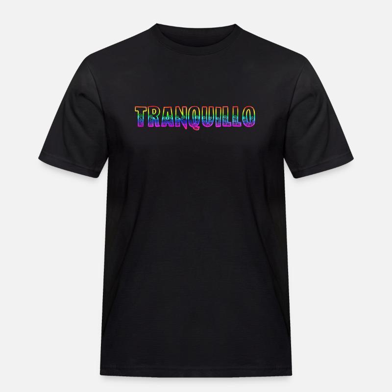 tranquillo rs regenbogen - Männer Workwear T-Shirt - Schwarz