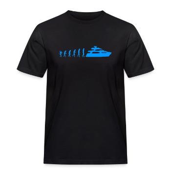Boat Captain Evolution - T-shirt Workwear homme - noir - Devant - AI Model Male 178 light (178cm)