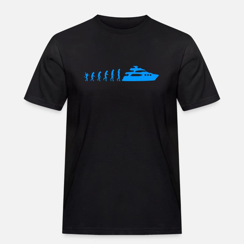 Boot Kapitän Evolution - Männer Workwear T-Shirt - Schwarz