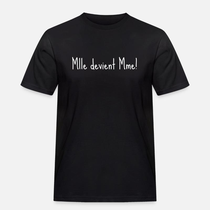 Mlle devient mme - T-shirt Workwear homme - noir