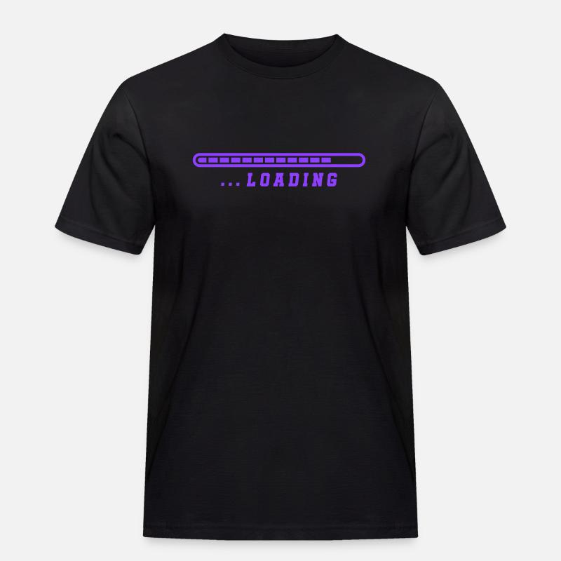 loading - Männer Workwear T-Shirt - Schwarz