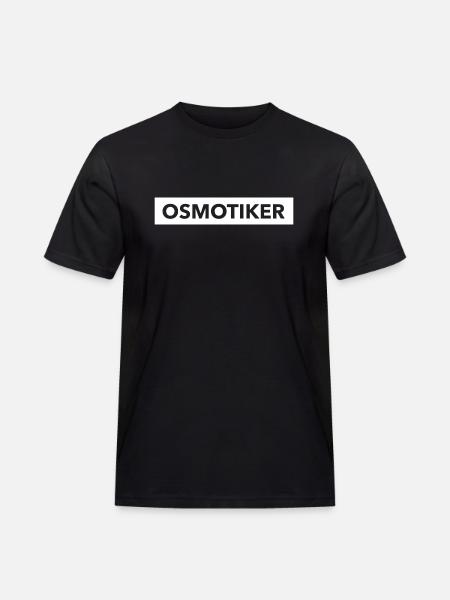 Osmotiker - Männer Workwear T-Shirt - Schwarz