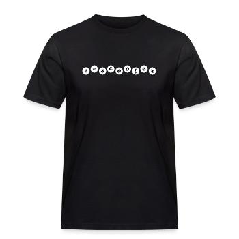 E-Scooter Roller Scooter - Männer Workwear T-Shirt - Schwarz - Vorne - AI Model Male 178 light (178cm)