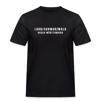 Lahr/Schwarzwald Baden-Württemberg - Männer Workwear T-Shirt - Schwarz - Vorne - AI Model Male 178 light (178cm)