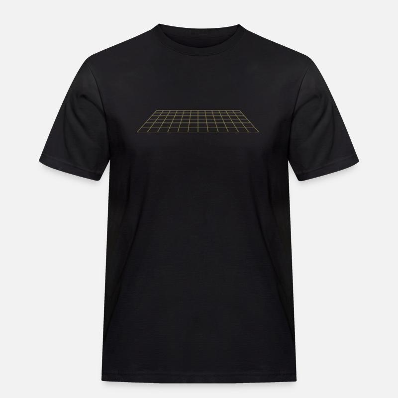 Perspective 3D Synthwave - Men's Workwear T-Shirt - black