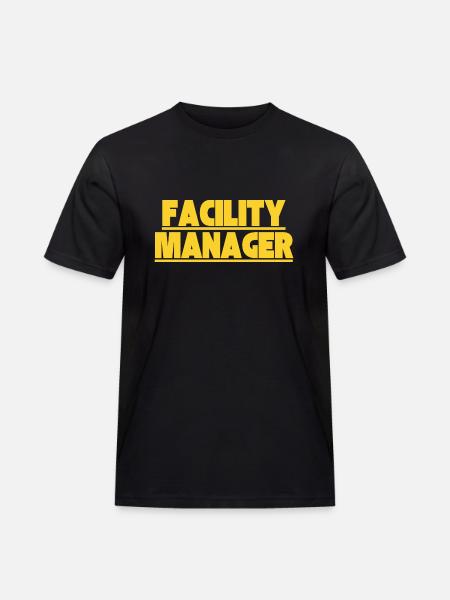 Facility Manager Technicien interne Gardien - T-shirt Workwear homme - noir