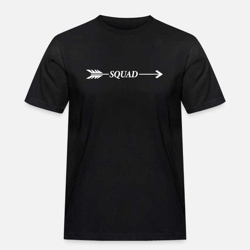 squad pfeil - Männer Workwear T-Shirt - Schwarz