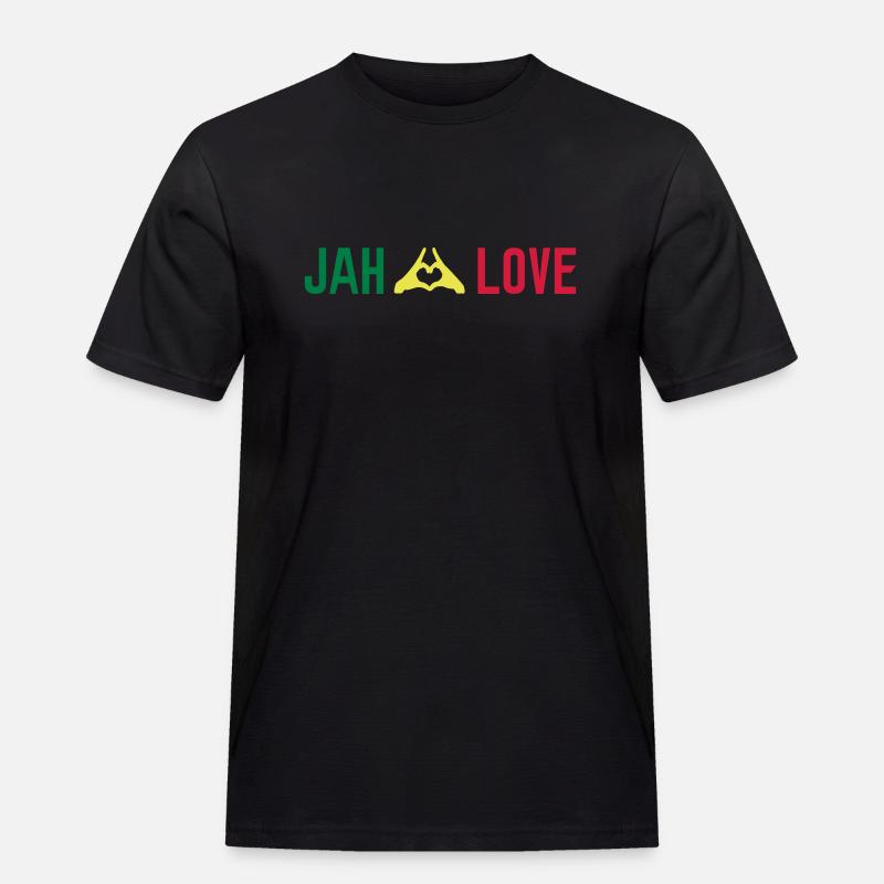 Reggae Farbe - Männer Workwear T-Shirt - Schwarz