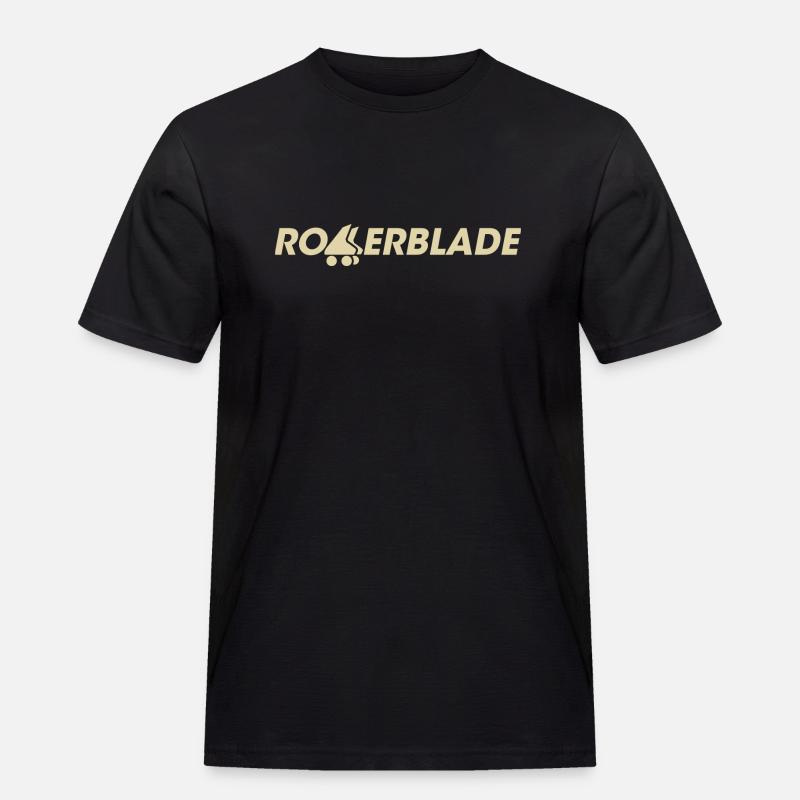 rollerblade logo hell - Männer Workwear T-Shirt - Schwarz