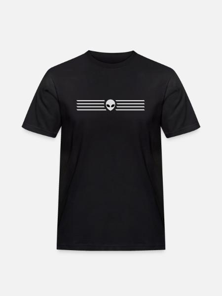 Strokes Alien Design Emblem - Men's Workwear T-Shirt - black