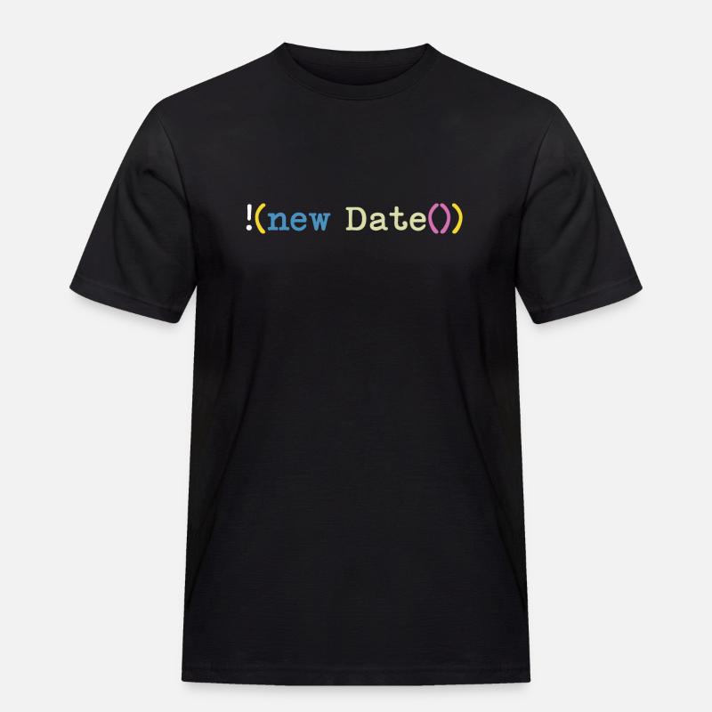 Not today Informatiker Programmierer - Männer Workwear T-Shirt - Schwarz
