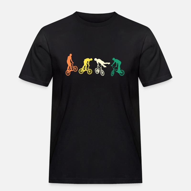 Fahrrad Evolution Mountainbike - Männer Workwear T-Shirt - Schwarz