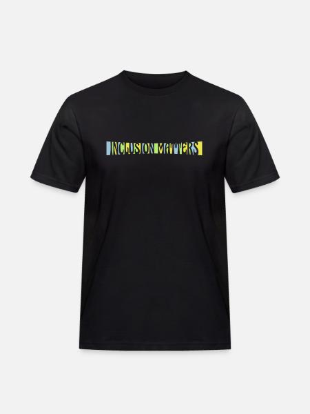 inclusion matters Logo Quote - Men's Workwear T-Shirt - black
