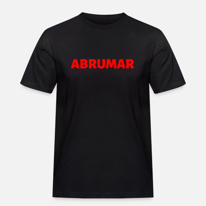 überfordert Spanisch Sprache - Männer Workwear T-Shirt - Schwarz