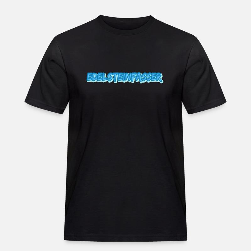 Edelsteinfasser - Männer Workwear T-Shirt - Schwarz