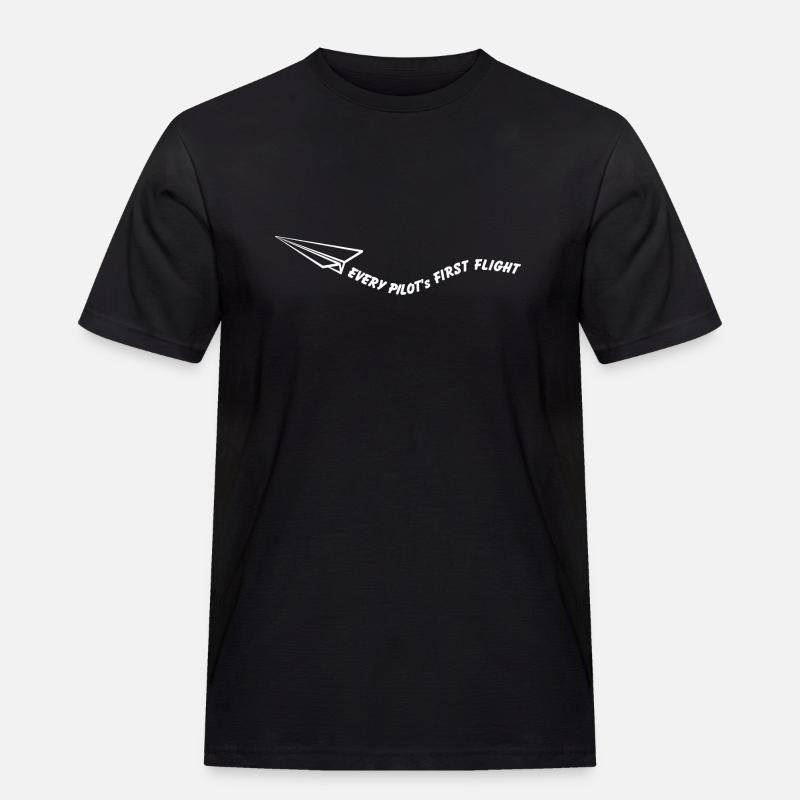 Every pilot's first flight - Men's Workwear T-Shirt - black