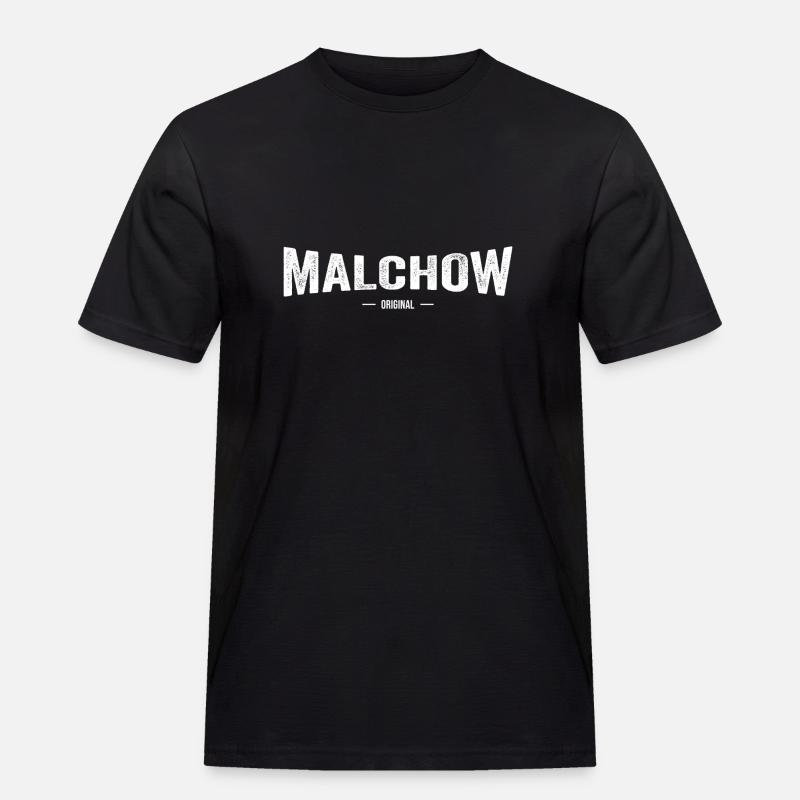 Malchow Original - Männer Workwear T-Shirt - Schwarz