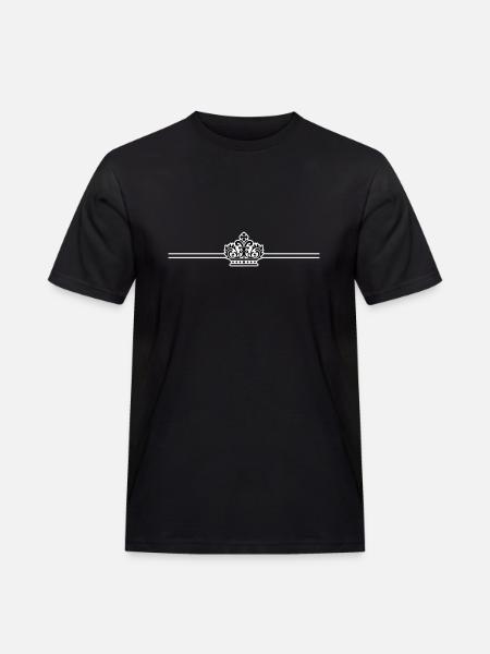 Krone Royal - Männer Workwear T-Shirt - Schwarz