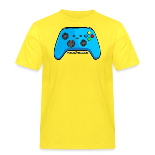 Niebieska Esencja Gamingu - Męska koszulka robocza