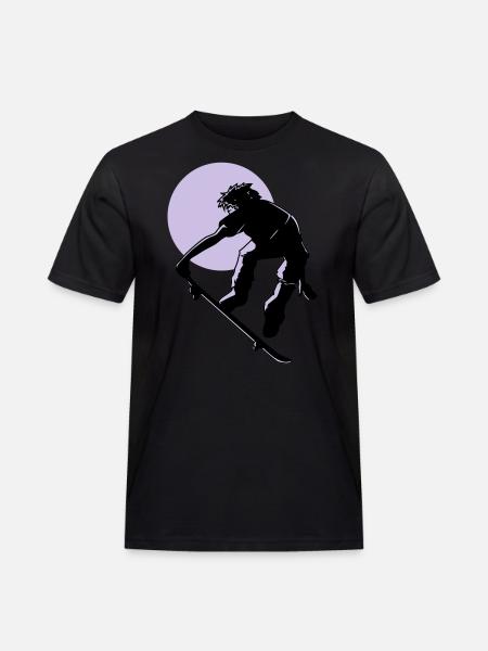 skater - Männer Workwear T-Shirt - Schwarz
