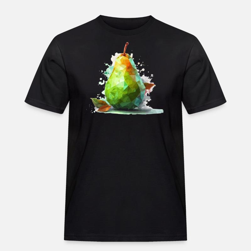 Poly Birne - Männer Workwear T-Shirt - Schwarz
