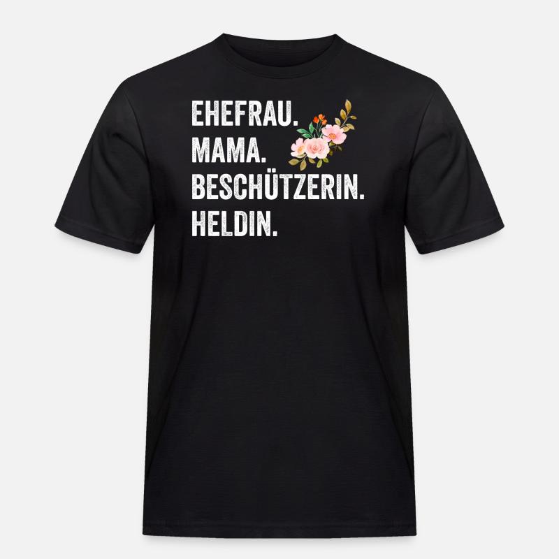 Ehefrau Mutter Mama - Männer Workwear T-Shirt - Schwarz