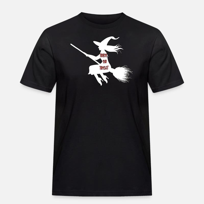 Süßes oder Saures Hexe - Männer Workwear T-Shirt - Schwarz