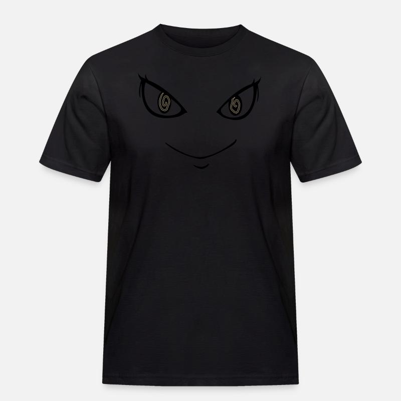 Psycho Face - Männer Workwear T-Shirt - Schwarz