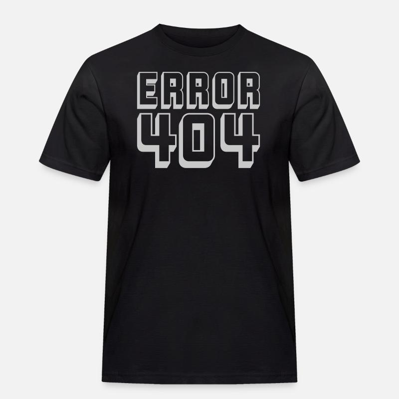 Computer Connection Error 404 - Men's Workwear T-Shirt - black