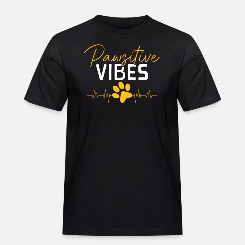 Hundebesitzer Tierfreund - Männer Workwear T-Shirt - Schwarz