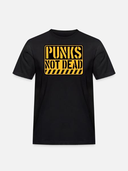 punks not dead quote - Men's Workwear T-Shirt - black